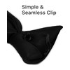 Poly Solid Clip On Tie, Black