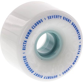 Ricta Clouds White/Blue 60mm 78a Skateboard Wheels (Set of 4)