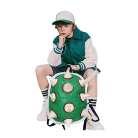 ZHYPFF Green Turtle Thorn Backpack Cosplay Costume Accessories Props Casual Laptop Backpack