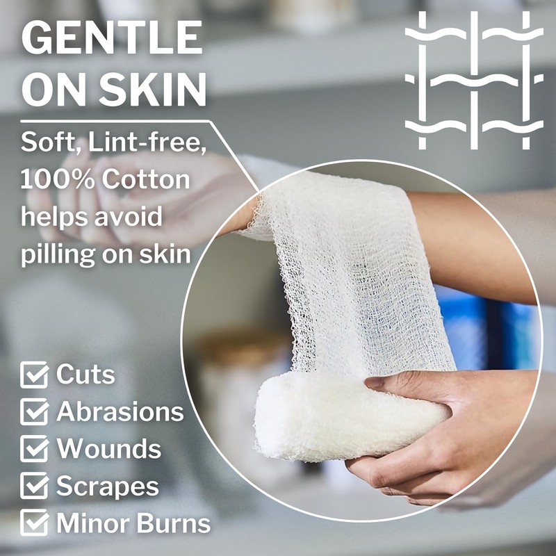 CareStock Gauze Rolls Bandage x, 4 x 1 x 2