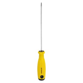 HARFINGTON PH0 Phillips Screwdriver #0 9.3" Magnetic Screwdrivers 5.9" CR-V with Ergonomic Handle for DIY Repairing, Yellow