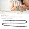 8pcs Curb Chain 8 Side Milled Straight Buckle 1.2meter DIY