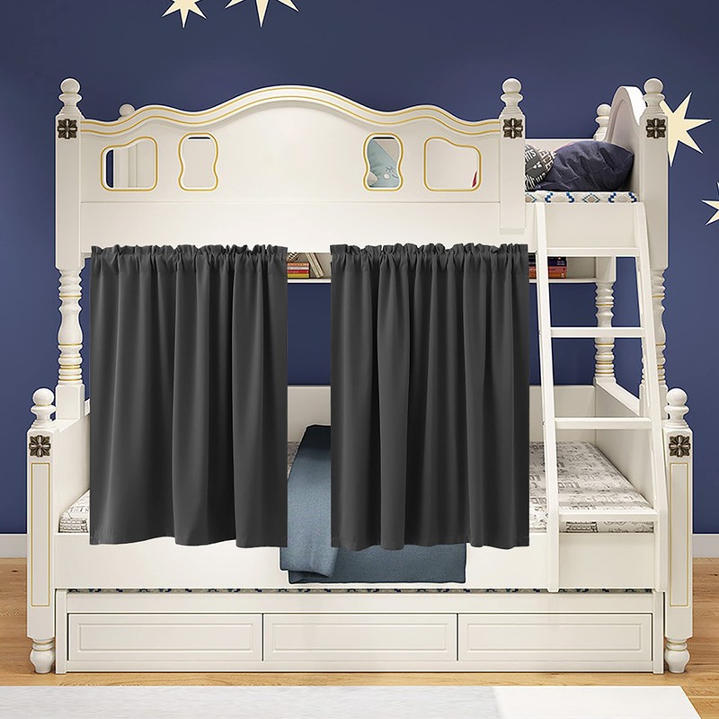 KOUFALL Extra Wide Short Curtains for Bedroom,Blackout 52 in Width