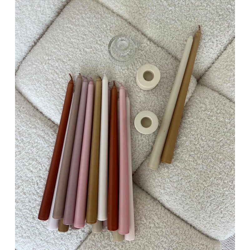 10 Pieces Luna By Camilia 12 Inch Taper Candles, Wedding