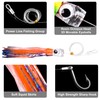 5pcs Saltwater Trolling Lures Set 6in/9in Big Game Octopus Squid