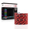 UltraPro LED Rope Lights, 50ft Premium Smoke Black Rope, Color