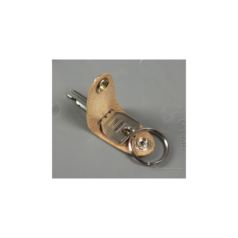 MOONEYES MOONEYES KH-MGC199BR-MON Leather Key Cap, Brown