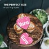 1 x Heart Coaster - Name Yara Pink Hearts Love