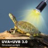 Pewingo Reptile Heat Lamp, UVA UVB Light for Aquarium Turtle