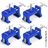 BLEKOO 4 Pack Cabinet Clamps for Installation, Solid Drilling Tool