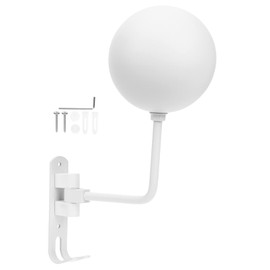 iplusmile Helmet Stand, Metal Helmet Holder Wall Mount, Motorcycle Helmet Rack Spherical Helmet Holder with Hook Motorcycle Accessories 180° Rotation Hat Stand