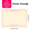 Teqooza A4 Size Blank Award Certificate Paper 8.5x11 inch for