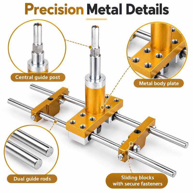 Wooden Door Lock Mortising Jig for Installation – Adjustable Hole