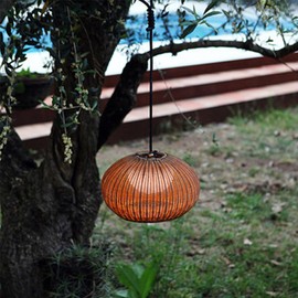 MIXL- Hand-Woven Rattan Pendant Light,Waterproof Outdoor Lighting Fixture,Adjustable Pendant Hanging Lamp,Vintage Style Hanging Light for Garden Patio and Yard