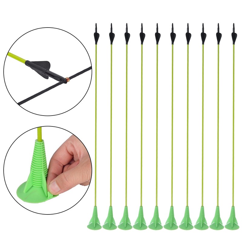 (10 Pcs/set)Rubber Sucker Arrowhead Children Toy Practice Archery Arrowhead Outdoor