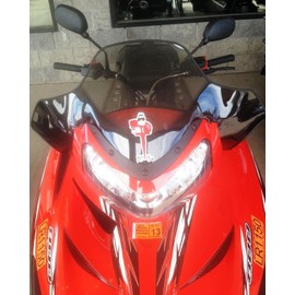 Replacement for Rear view mirror set for Polaris line of Snowmobiles, Univ fit on handle bars