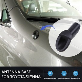 Anina - Adorno de antena para Toyota Sienna 86392-08020 2011-2014 - Adaptador de antena de radio de montaje negro