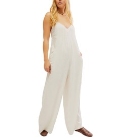 Free People Women's Drifting Dreams One-Piece, Snowbell LG