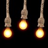 Rope Chandelier Pendant Light Ceiling Lamp E27 Base Lamp Cord