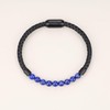 COAI Men's Genuine Leather Bracelet with Natural Stone Beads, Stone,