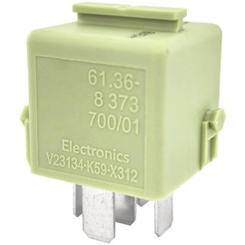 1-Pack V23134-K59-X312 Relay (40A 12VDC 5-Pin SPDT) Compatible with 3 Series, 5 Series, X5 – Fixes Fuel Pump & Cooling Fan Failures