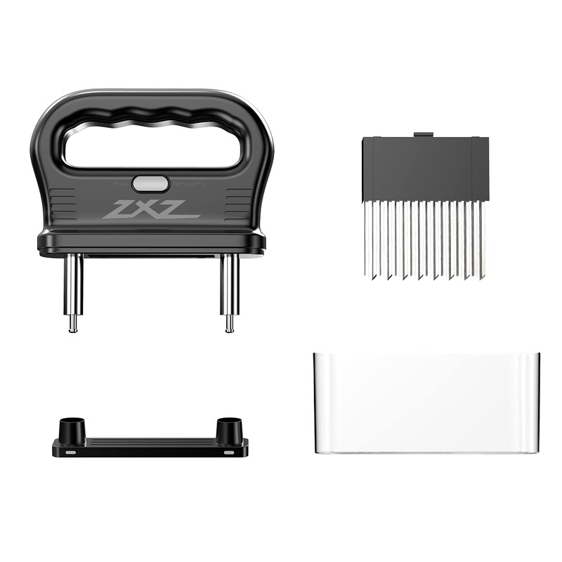 ZXZ Premium Meat Tenderizer Mallet – 48 Stainless Steel Blades,
