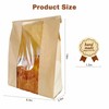 Bewinnd 90 Pack Large Kraft Paper Bread Bags for Homemade