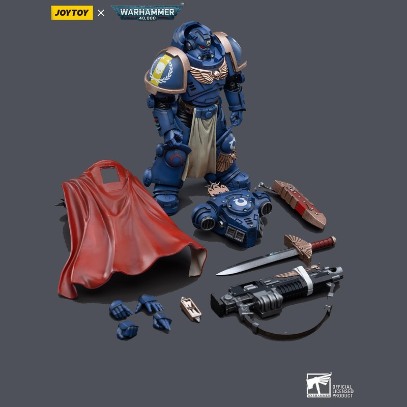 Toyverse Joytoy 1/18 Action Figure Warhammer 40,000, Ultramarine Captain with