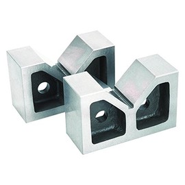 Groz V-Block (Pair) | Cast Iron | 5-inch Length | 90° Vee | #03102