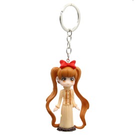 Vocaloid HATSUNE MIKU BROWN HAIR Vocaloid 3 in. Keychain Action Figure (Anime Figurine)