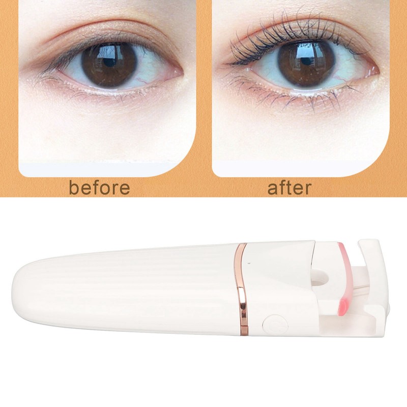 Electric Heated Eyelash Curler USB Charging Long Lasting Curl Fast
