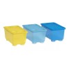 Paäper Art 3 Cajas De Plastico De Colores Para Guardar