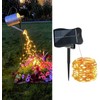 Solar Waterfall Fairy Bunch Lights Outdoor Waterproof 200LEDs,8 Modes Fairy