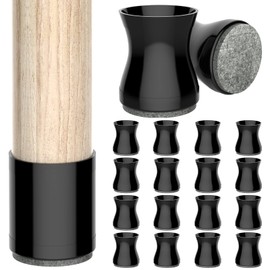 16 Pcs Chair Leg Floor Protectors with Felt Pads, Silicone Chair Leg Covers,Protect Floors!