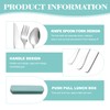 4PCS Portable Cutlery Set Convenient Reusable Travel Cutlery Set with