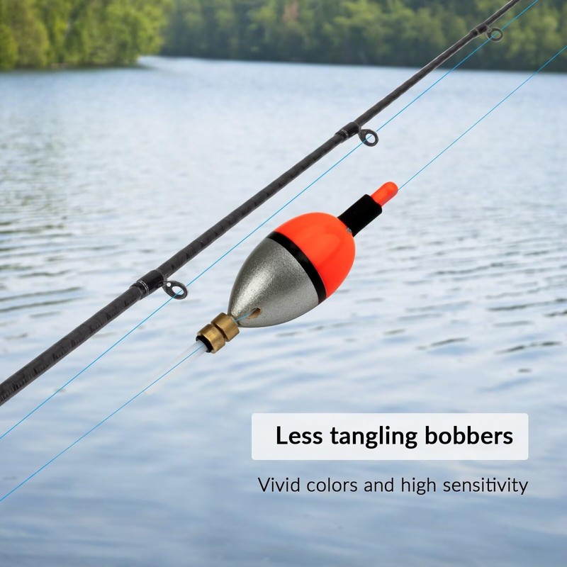THKFISH Fishing Bobber Slip Bobber Fishing Floats for Crappie Balsa