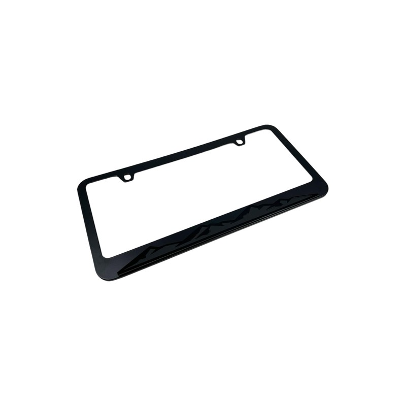 Eurosport Daytona- Mountain Range (Blacked Out) Black License Plate Frame