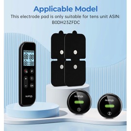 TENS Unit Replacement Pads, 4 Pack Wireless TENS Unit Electrode Pads, Only Compatible with NURSAL Wireless TENS Device M101A-UK1, Premium Stickiness & Skin Friendly