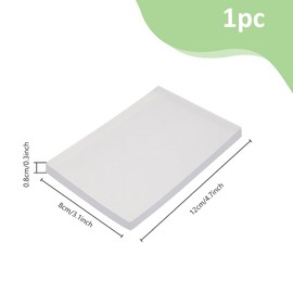 SUPERFINDINGS 1 Inch Acrylic Printing Plate for Monoprinting Printing Plate Clear Transparent Reusable Printing Materials for Card Making Scrapbooking Crafts