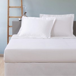 TodaysHome Falda básica de algodón, Estándar, Blanco, 1 uds. por Paquete