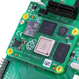 Raspberry Pi Compute Module 4 with CM4 heatsink PWM Fan, CM4 8GB RAM 32GB eMMC Single Board 64-Bit Quad-Core Processor Bluetooth 5.0 Dual-Band WiFi (CM4108032)