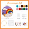 Hlison Needle Felting Kit Beginner, Rainbow Needle Felting Wool Kits