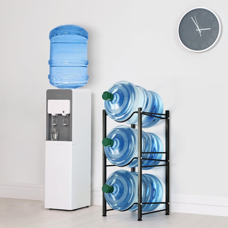 smusei 5 Gallon Water Bottle Holder 3 Tier Water Cooler