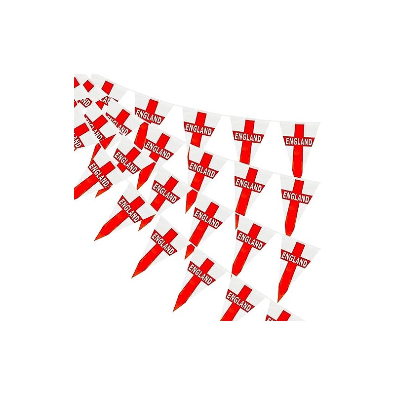 Brand Mania England Football Party Bunting 5 Metres 12 Flags