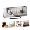 CIYODO Led Digital Alarm Clock Mirrored Projection Table Radio Multi-Function