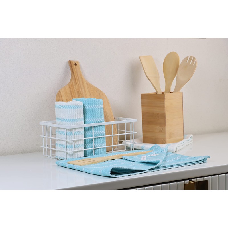 LANE LINEN Kitchen Tea Towels Set – 4 Pack (18”