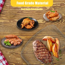 GSZN Air Fryer Oven Shelf for Chefman 6.3QT 4-In-1 Digital Air Fryer Oven, Upgraded Dehydrator Rack Grill Crisper Plate Tray Insert Grate Grid for 6.3QT Chefman Air Fryer Oven, Dishwasher Safe