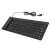Foldable Silicone Keyboard 85 Keys Foldable Design Silent Wired Waterproof