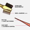 RED by Kiss Chrome Edge Brush Bacteria Free Sterilized Boar