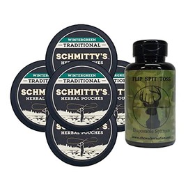 DC Crafts Nation Mud Bud Spittoon Deer with 5 Cans Schmitty's Herbal Snuff Wintergreen Pouches